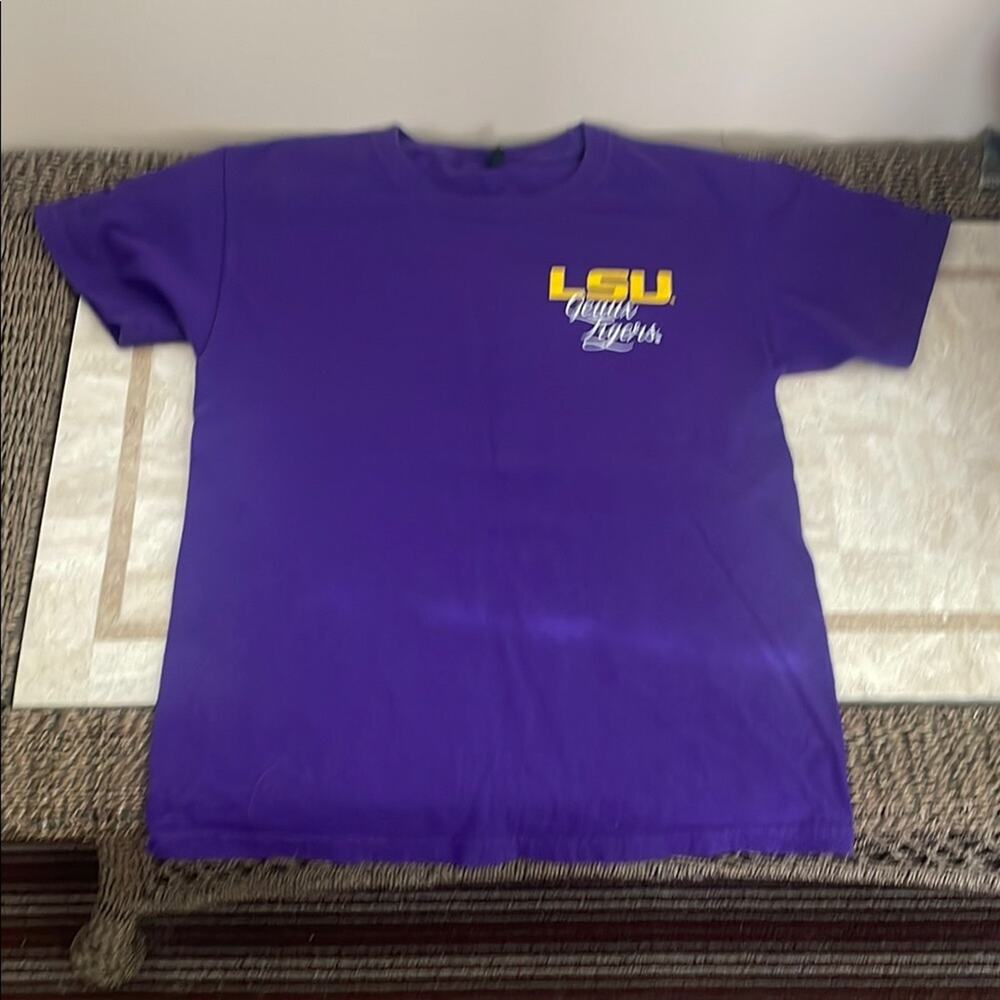 Purple LSU Tigers Women's Short Sleeve Tee